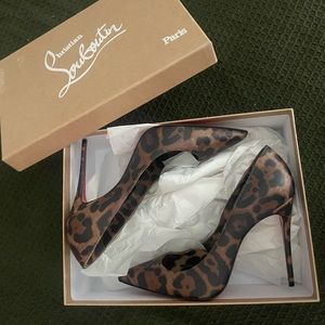 Authentic Christian Louboutin , Kate stilettos 38 , leopard /brown